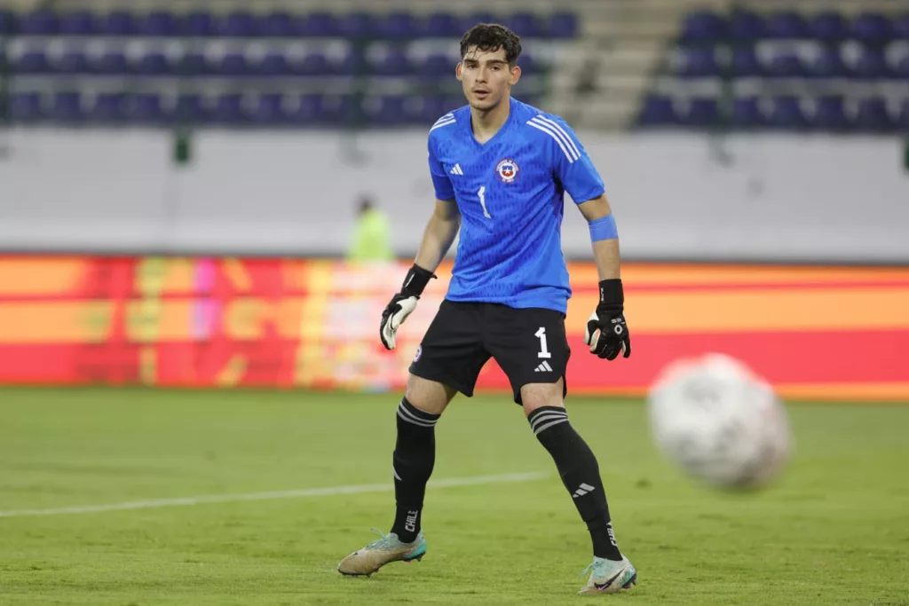 Vicente Reyes con la Selección Chilena en el Torneo Preolímpico Sub-23