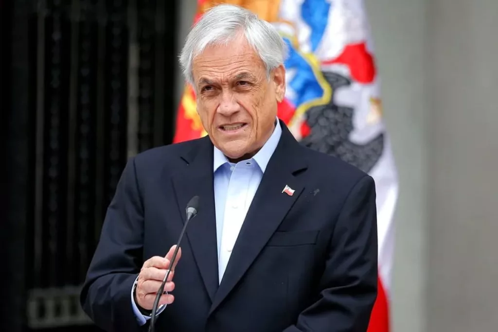 Sebastián Piñera como presidente del país.