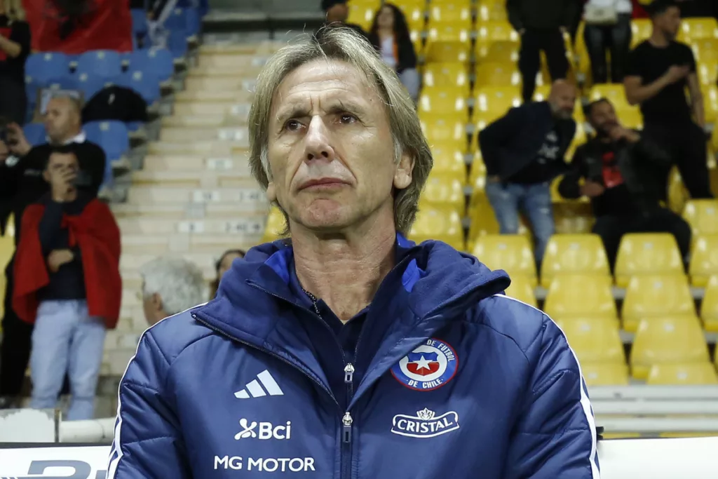 Primer plano de Ricardo Gareca.