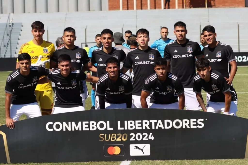 Formación titular de Colo-Colo Sub-20 en la Copa Libertadores.