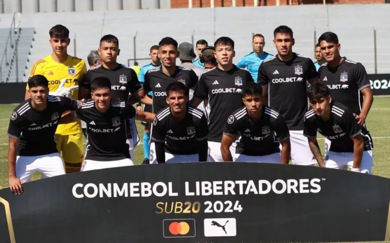Formación titular de Colo-Colo Sub-20 en la Copa Libertadores.