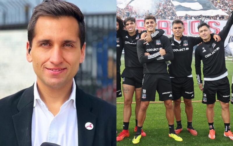 Primer plano de Daniel Arrieta. Jugadores de Colo-Colo en el Arengazo.