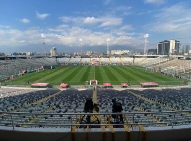 Estadio Monumental vacío.