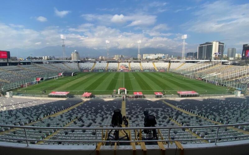 Estadio Monumental vacío.