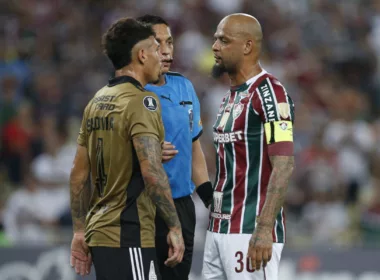 Futbol, Fluminense vs Colo Colo. Fase de grupos, Copa Libertadores 2024. El jugador de Colo Colo Alan Saldivia durante el partido por el Grupo a de Copa Libertadores en el Estadio Maracana de Rio de Janeiro. Rio de Janeiro, Brasil. 09/04/2024 Pier Giorgio/Photosport Football, Fluminense vs Colo Colo Group stage, Copa Libertadores 2024. Colo ColoÕs player Alan Saldivia during A Group match for Copa Libertadores in Maracana stadium in Rio de Janeiro, Brazil. 09/04/2024 Pier Giorgio/Photosport