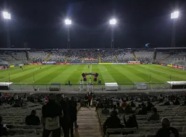 Estadio Monumental desde el Sector Océano en el duelo de Colo-Colo vs Cerro Porteño.