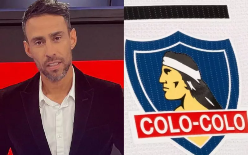 Jorge Valdivia y escudo Colo-Colo