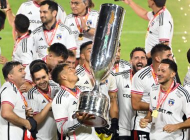 Colo-Colo celebrando la obtención de la Copa Chile 2023.