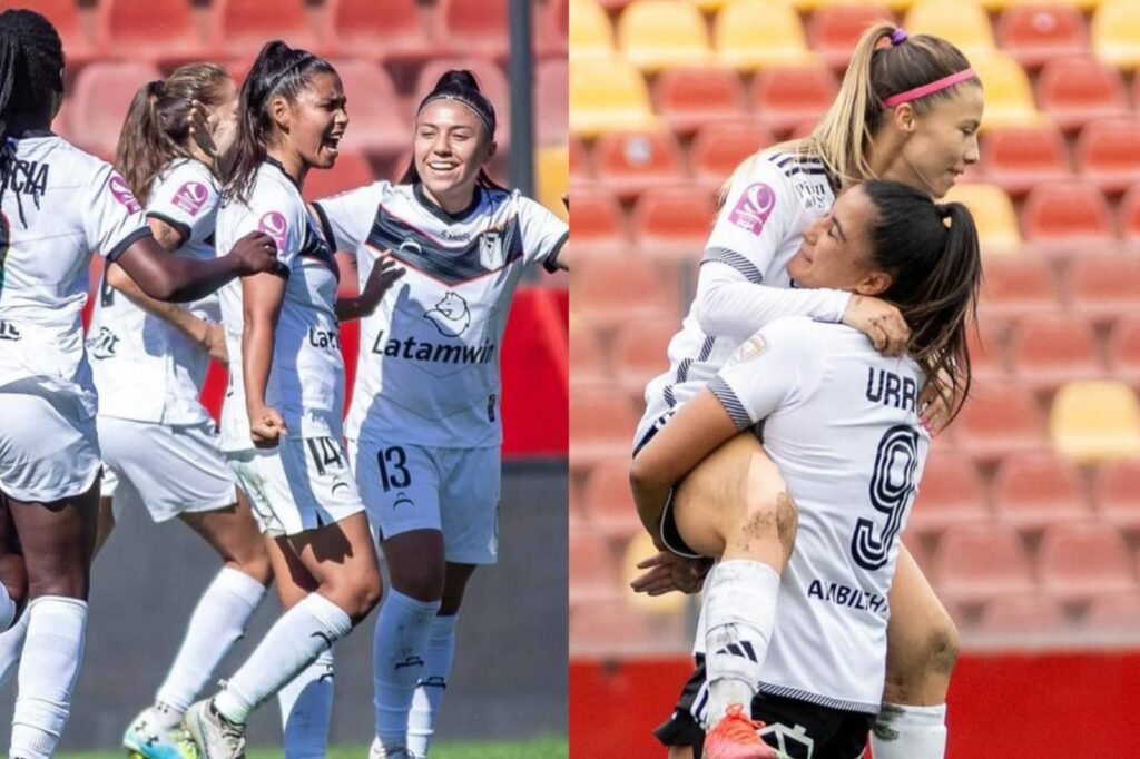 Colo-Colo vs Santiago Morning Femenino celebrando goles