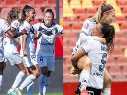 Colo-Colo vs Santiago Morning Femenino celebrando goles