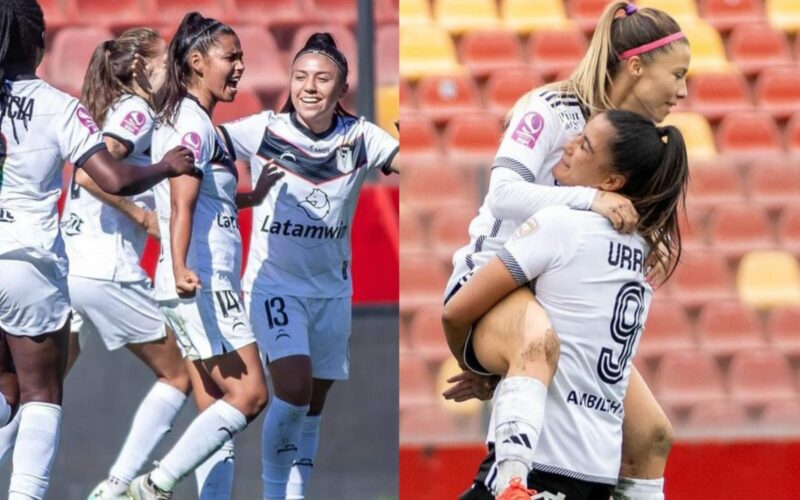 Colo-Colo vs Santiago Morning Femenino celebrando goles