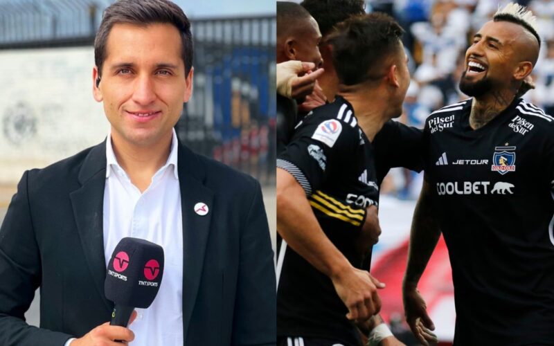 Daniel Arrieta y plantel de Colo-Colo celebrando un gol ante Universidad Católica