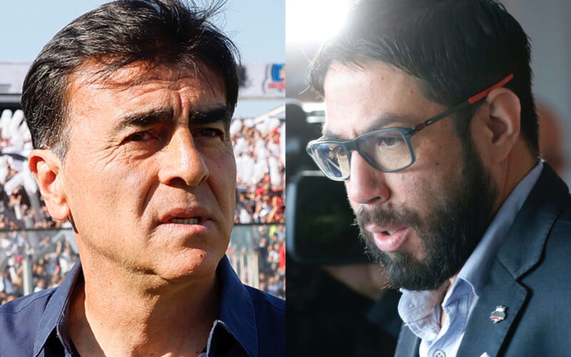 Primer plano de Gustavo Quinteros y Matías Camacho.