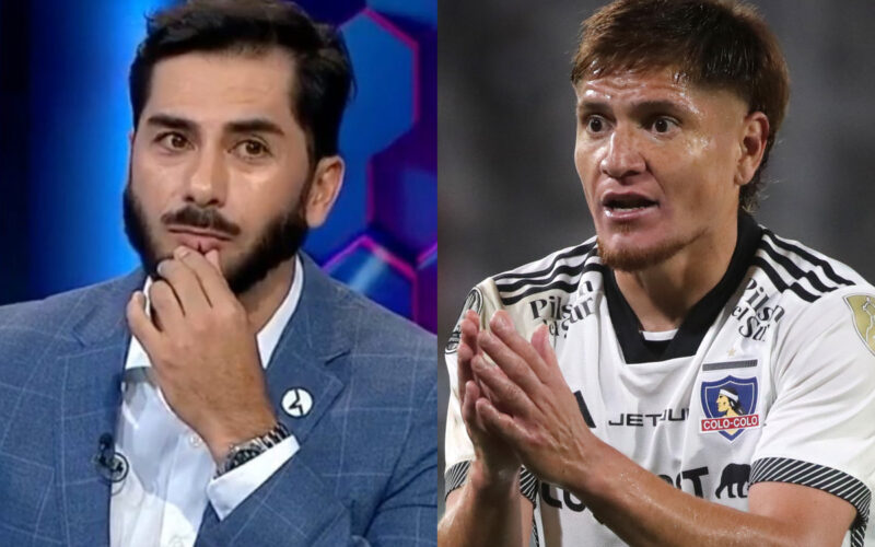 Primer plano de Johnny Herrera y Leonardo Gil.