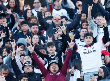 Hinchas de Colo-Colo en el Estadio Monumental.