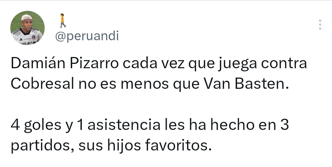 Hinchas llenan de elogios a Damián Pizarro con comentarios en X (ex Twitter).