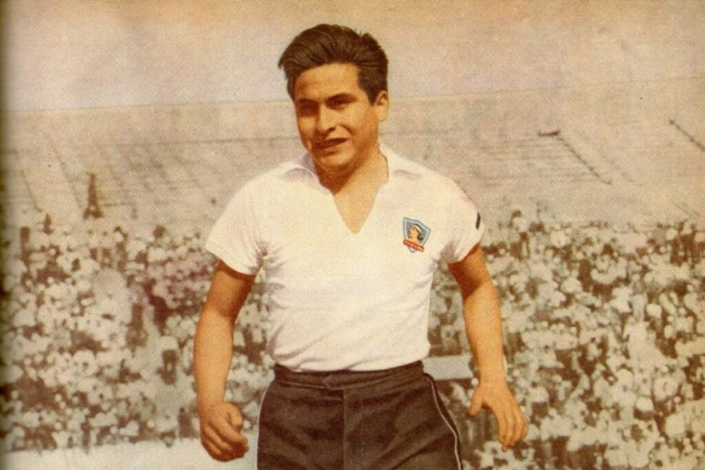 José "Pelao" González con la camiseta de Colo-Colo
