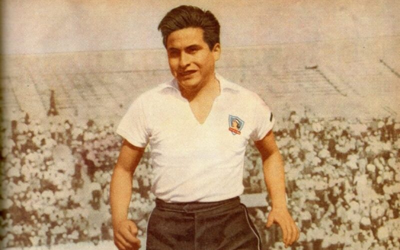 José "Pelao" González con la camiseta de Colo-Colo