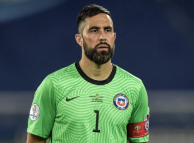 Primer plano al capitán de la Selección Chilena, Claudio Bravo