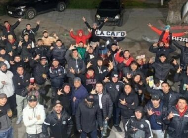 Hinchas de Colo-Colo en Paraguay
