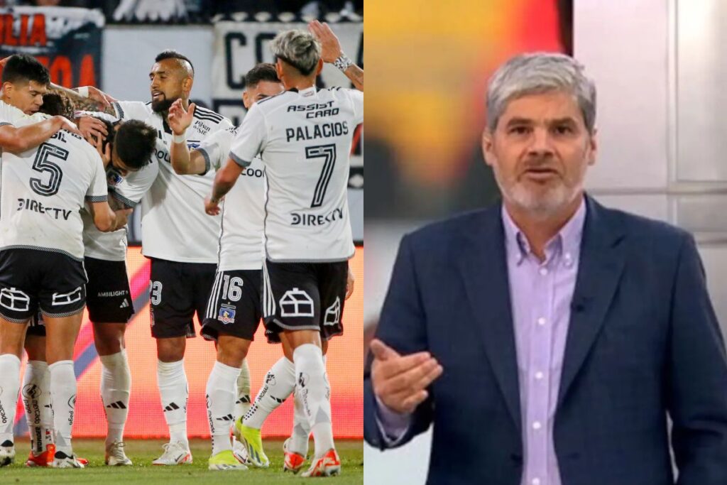 Juan Cristóbal Guarello (Canal 13) y Colo-Colo (Agencia Aton)