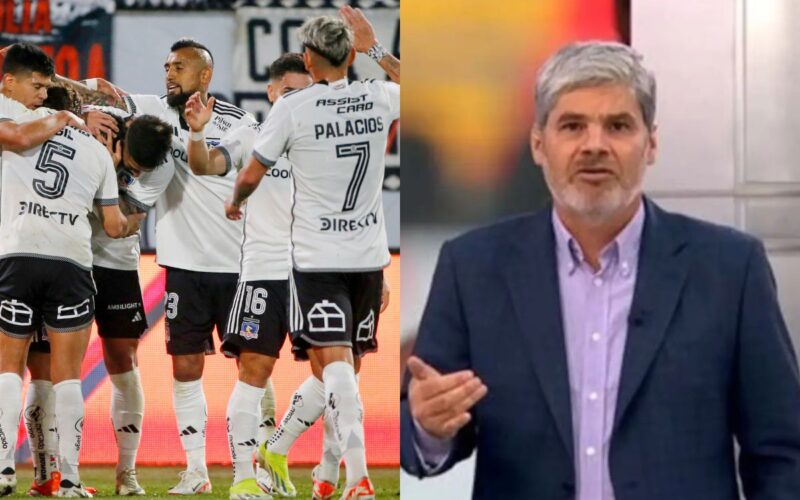 Juan Cristóbal Guarello (Canal 13) y Colo-Colo (Agencia Aton)