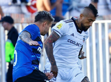 Arturo Vidal durante la Supercopa frente a Huachipato.