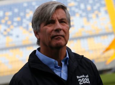 Harold Mayne-Nicholls durante los Juegos Panamericanos en el Estadio Sausalito.