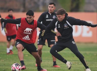 Entrenamiento de Colo-Colo en el Estadio Monumental.