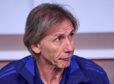 Ricardo Gareca en un partido con la Selección Chilena.
