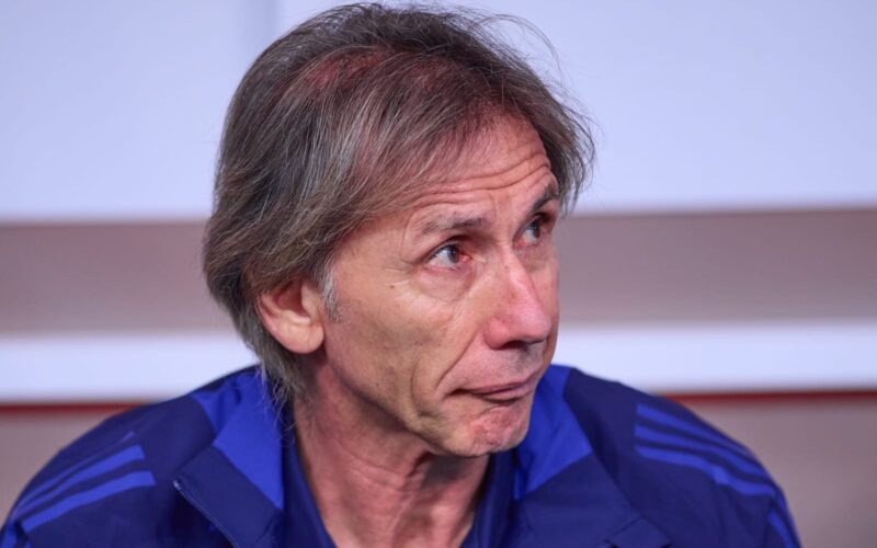 Ricardo Gareca en un partido con la Selección Chilena.