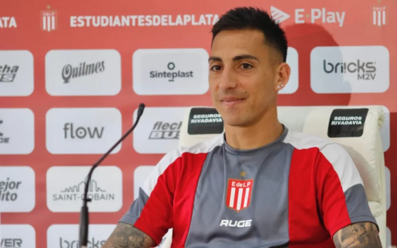El jugador de Estudiantes de La Plata, Javier Correa