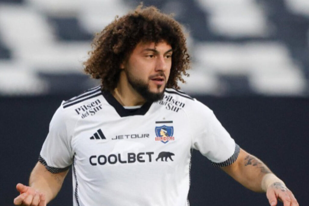 El jugador de Colo-Colo, Maximiliano Falcón, durante el duelo frente a Ohiggins por Copa Chile
