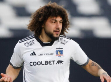 El jugador de Colo-Colo, Maximiliano Falcón, durante el duelo frente a Ohiggins por Copa Chile