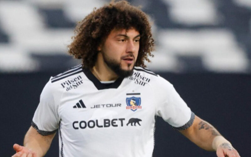 El jugador de Colo-Colo, Maximiliano Falcón, durante el duelo frente a Ohiggins por Copa Chile