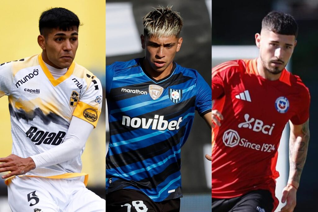Dylan Escobar, Maximiliano Gutiérrez y Nicolás Fernández