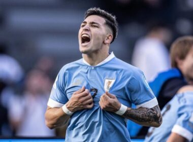 Anderson Duarte con la camiseta de la Selección Uruguaya