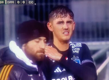 Bruno Gutiérrez lesionado.
