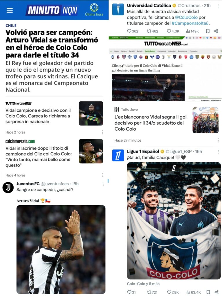 Reacciones por el mundo al título de Colo-Colo.