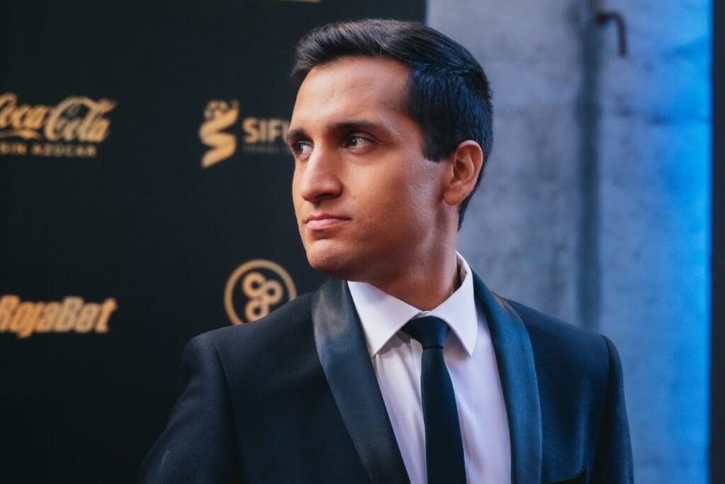 Primer plano a Daniel Arrieta en la Gala Crack de TNT Sports.