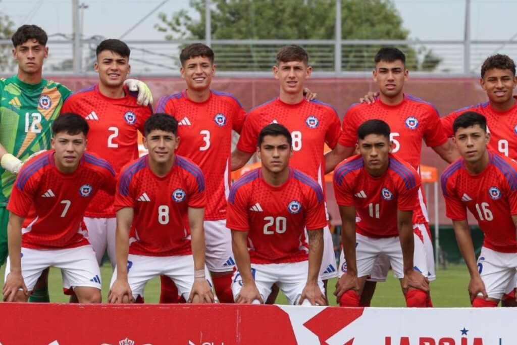 Formación Selección Chilena Sub-20.