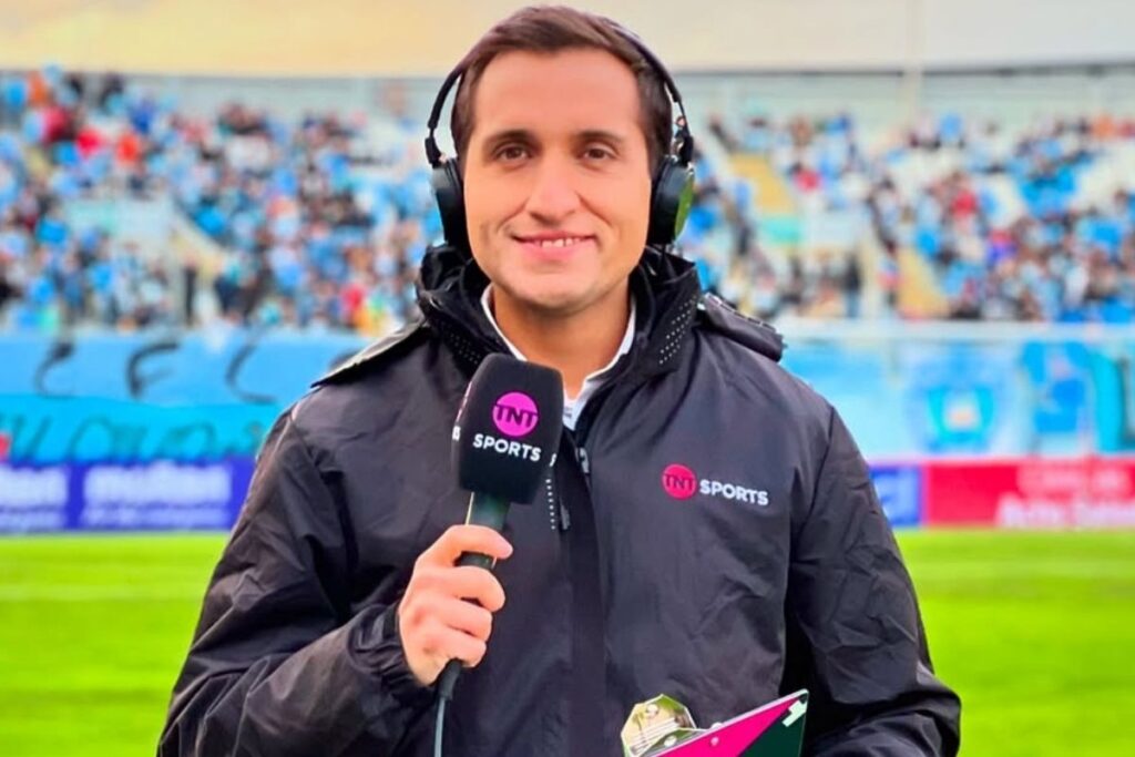 El periodista de TNT Sports, Daniel Arrieta.