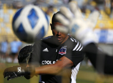 El portero de Colo-Colo, Brayan Cortés.