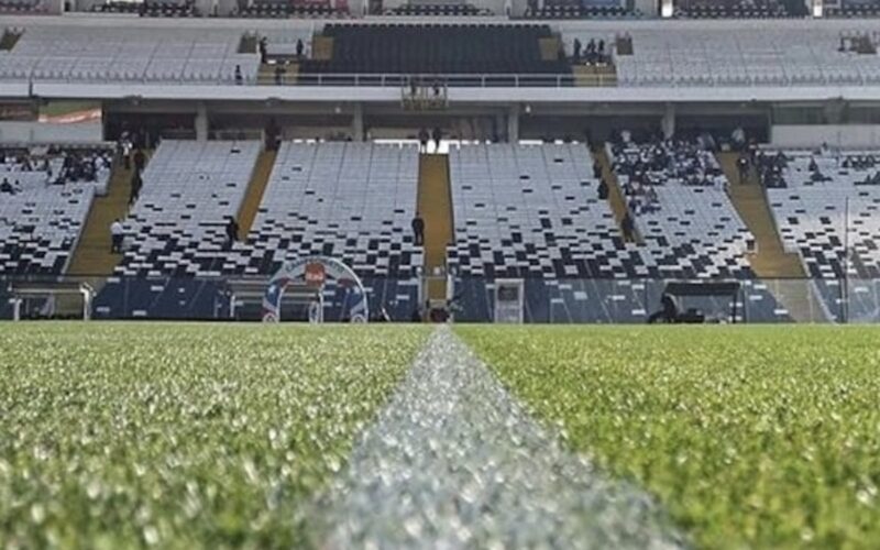 Cancha y sector Océano del Estadio Monumental.