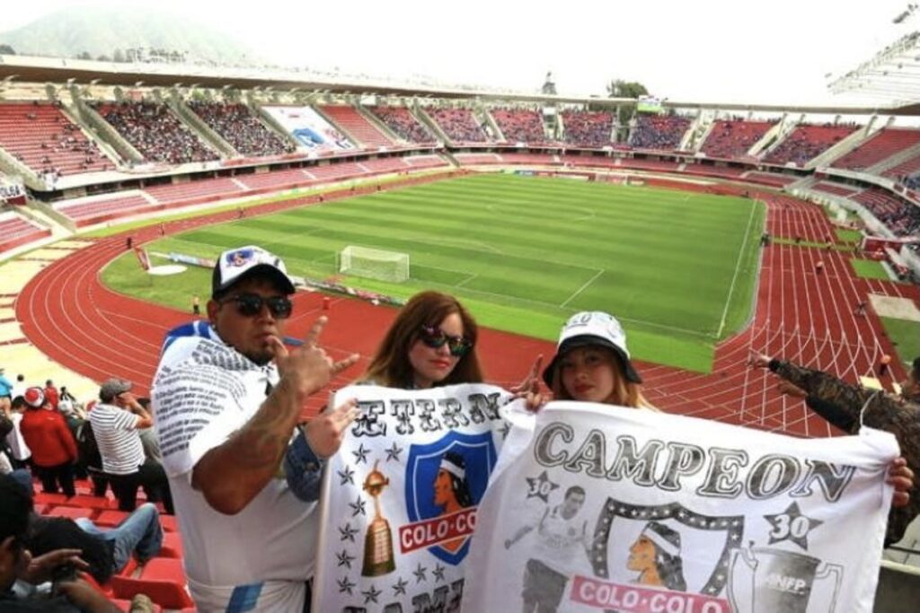 Colo-Colo en el Estadio La Portada.