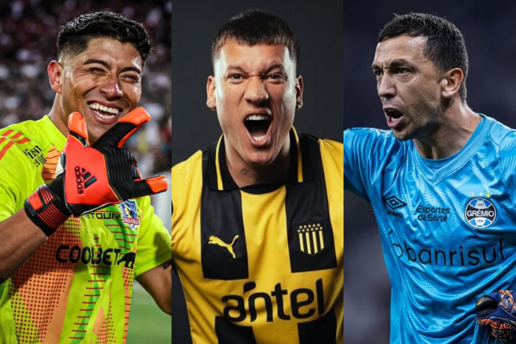 Brayan Cortés, Washington Aguerre y Agustín Marchesín.