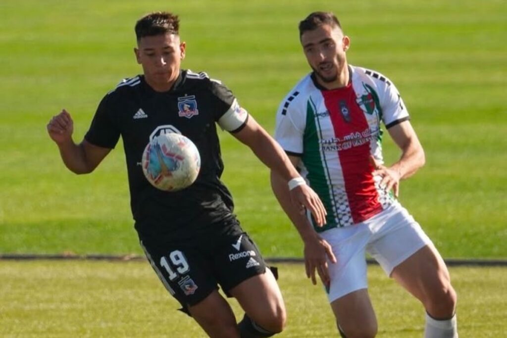 Nicolás Garrido con la Proyección de Colo-Colo vs Palestino.