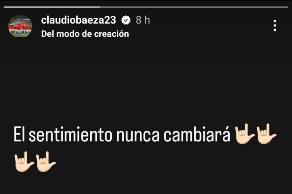 Mensaje de Claudio Baeza en Instagram tras no volver a Colo-Colo.