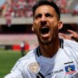 Javier Correa celebrando su gol contra Deportes la Serena.