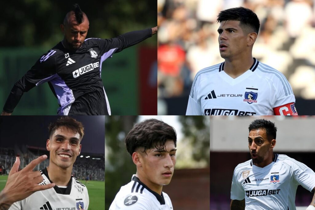 Arturo Vidal, Esteban Pavez, Erick Wiemberg, Esteban Pavez y Javier Correa.
